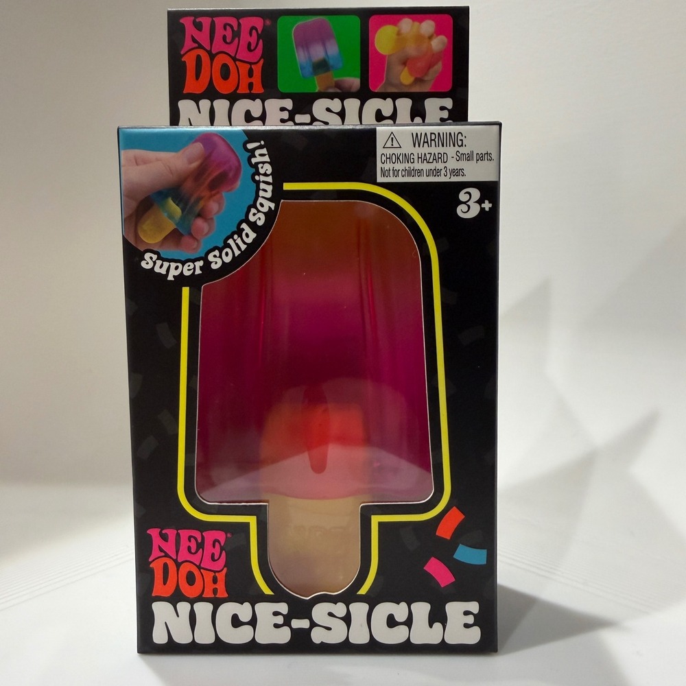 Schylling NeeDoh Nice-Sicle Pink Orange Gradient Sensory Fidget Toy New